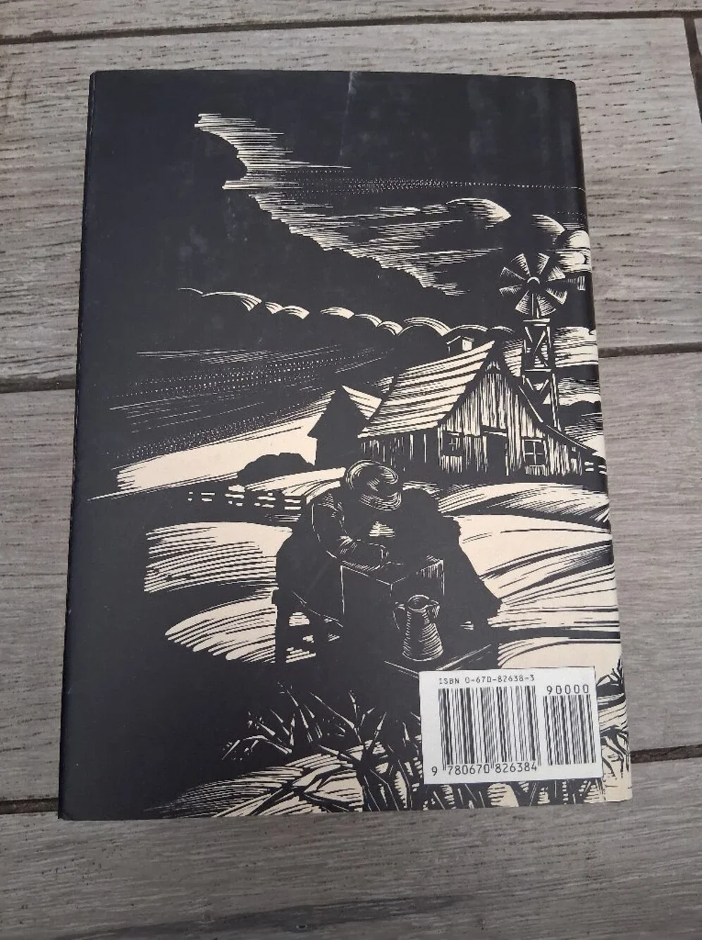 The Grapes of Wrath Wall Art Print - Black & Cream by John Steinbeck